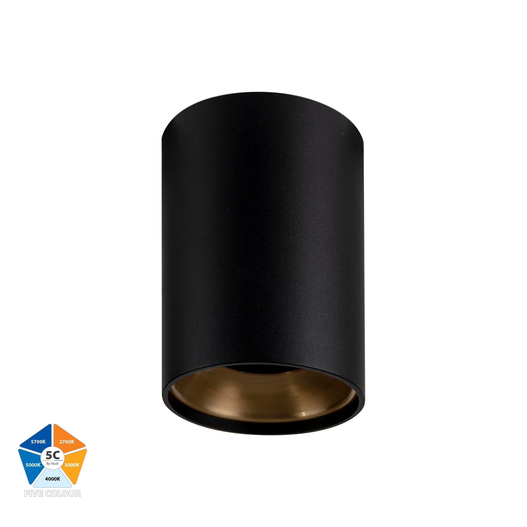 HV5841-GR - Gold Inner Ring to Suit HV5841 7w Surface Mounted LED Downlight