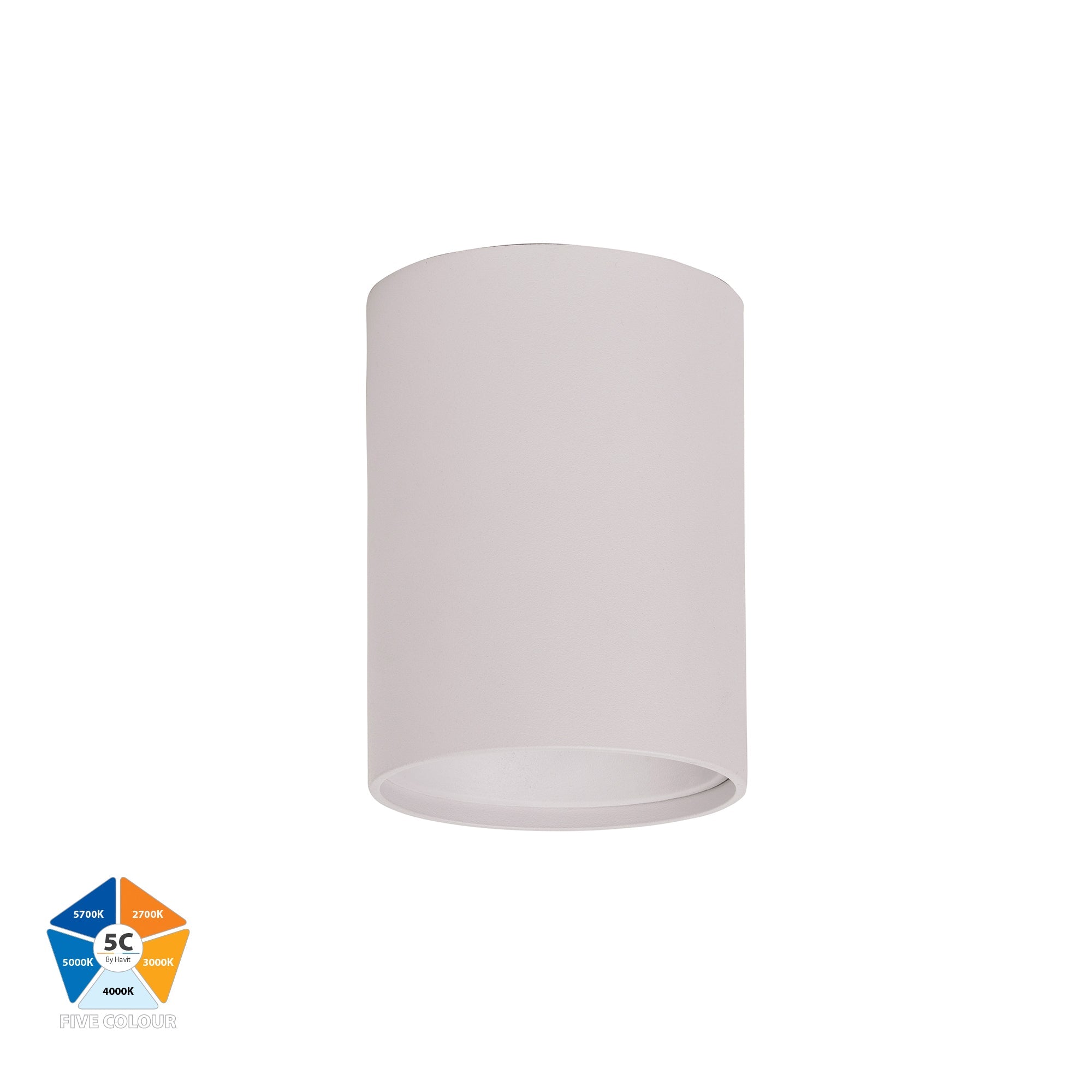 HV5841S-WHT | HV5841S-WHT-12V - Nella White 7w Surface Mounted LED Downlight