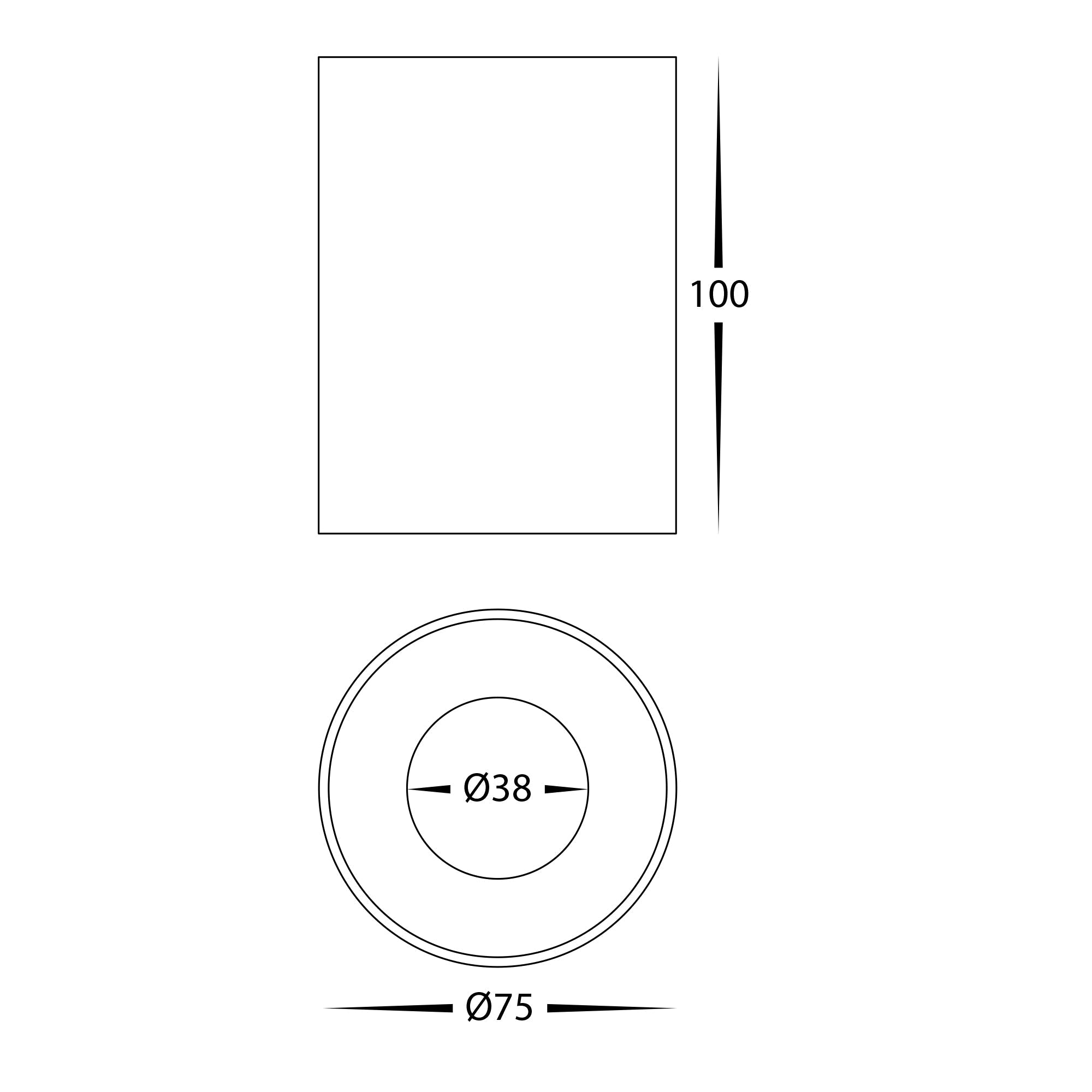 HV5841S-WHT | HV5841S-WHT-12V - Nella White 7w Surface Mounted LED Downlight