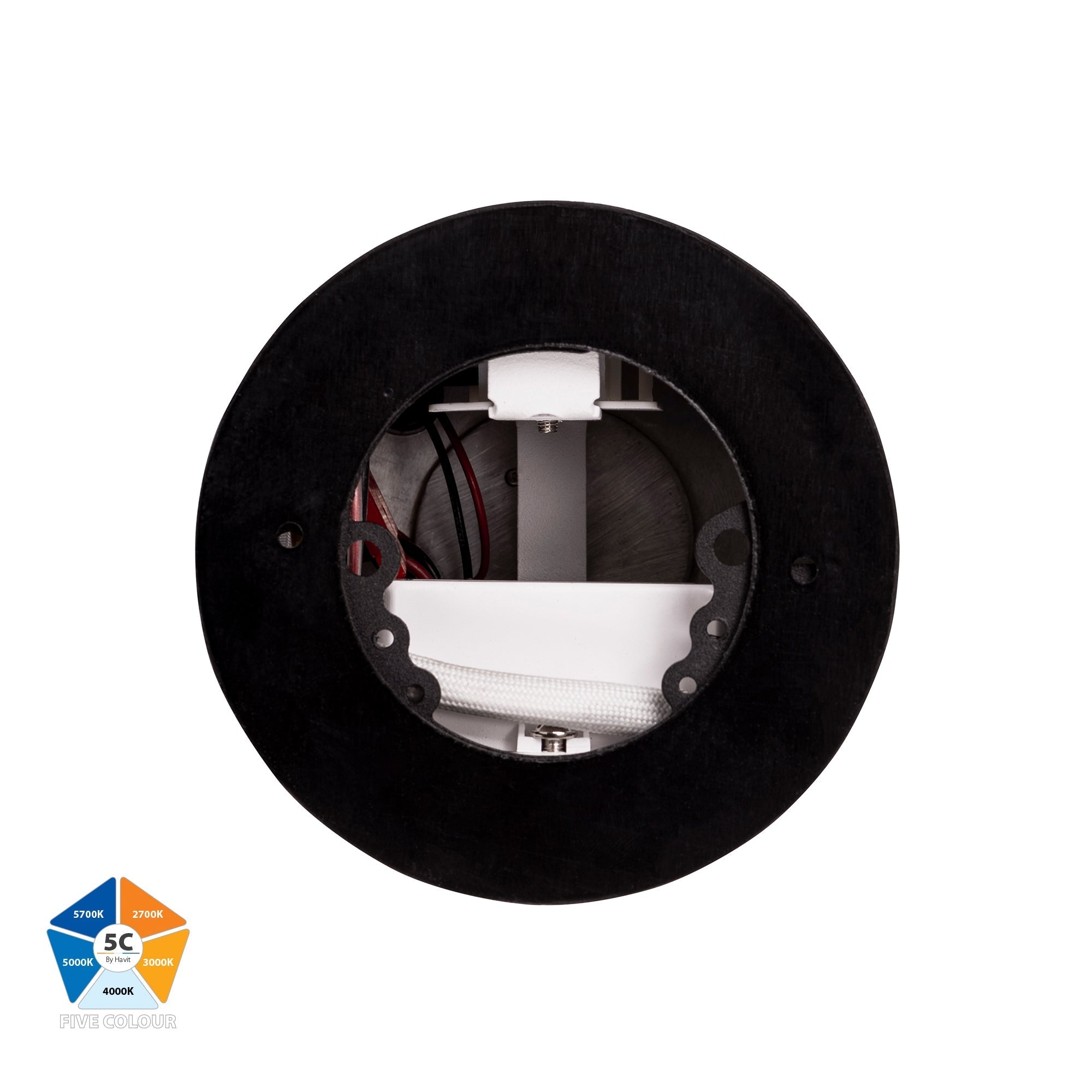 HV5842S-BLK-EXT | HV5842S-BLK-EXT-12V - Nella Black 12w Surface Mounted LED Downlight