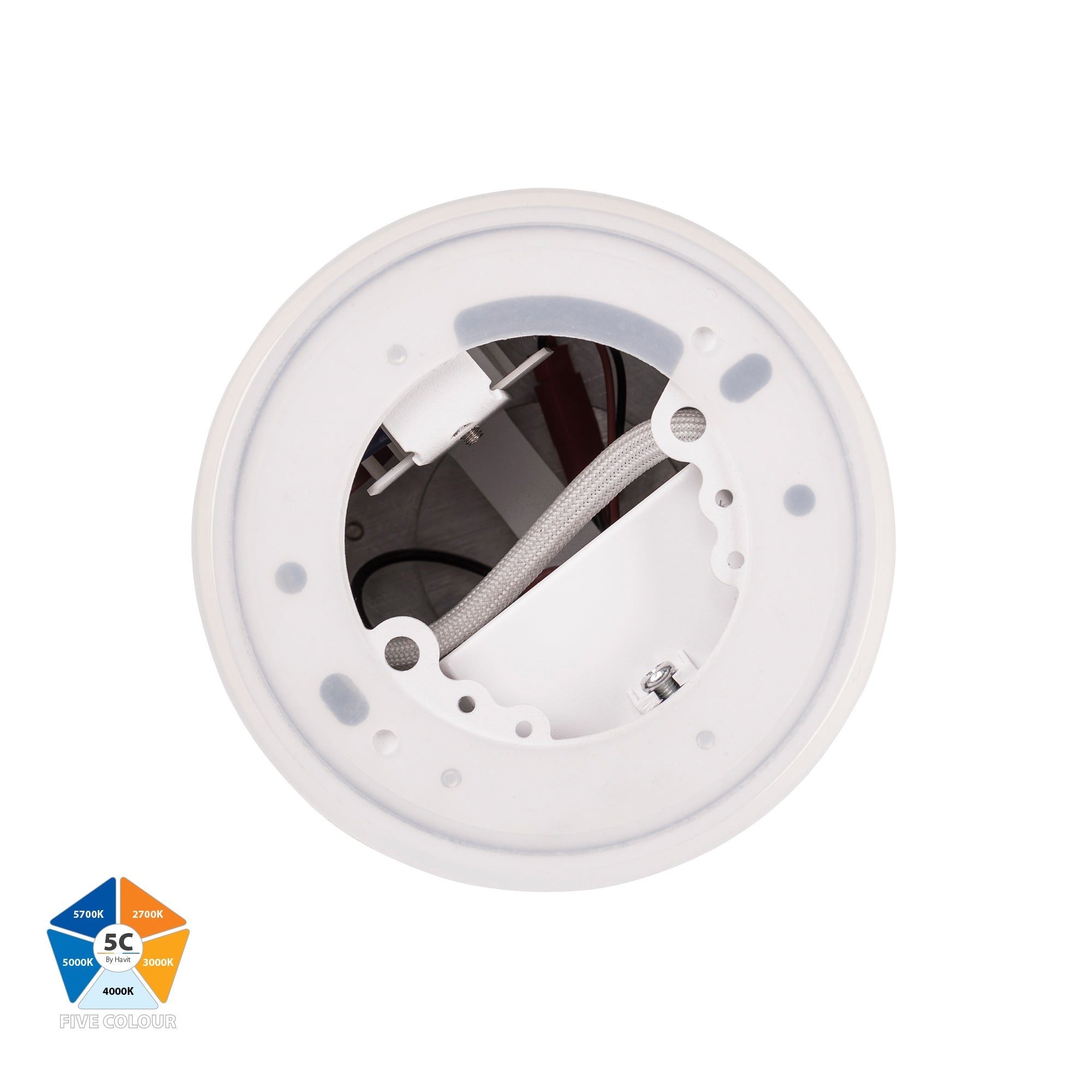 HV5842S-WHT | HV5842S-WHT-12V - Nella White 12w Surface Mounted LED Downlight