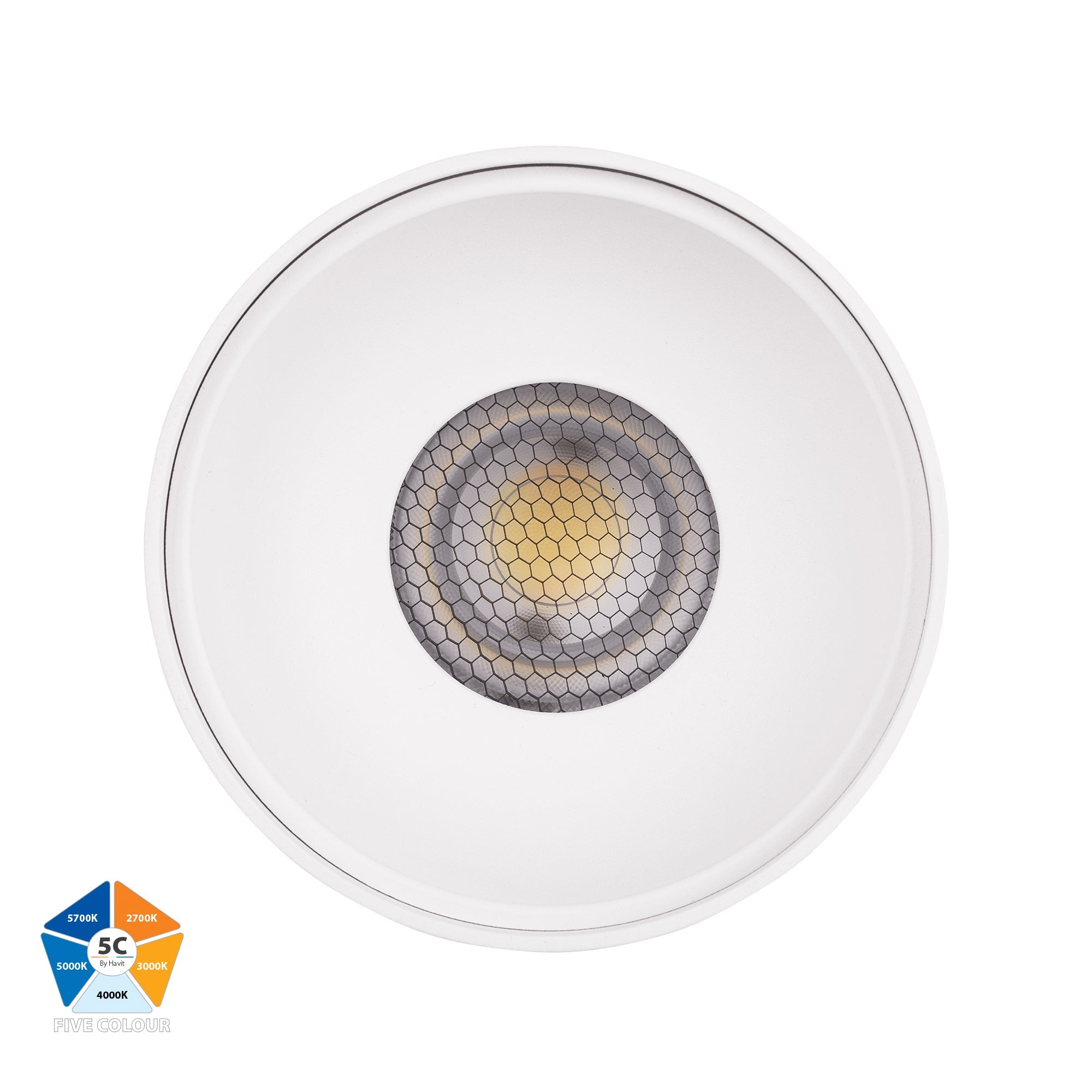 HV5843S-WHT | HV5843S-WHT-12V - Nella White 18w Surface Mounted LED Downlight