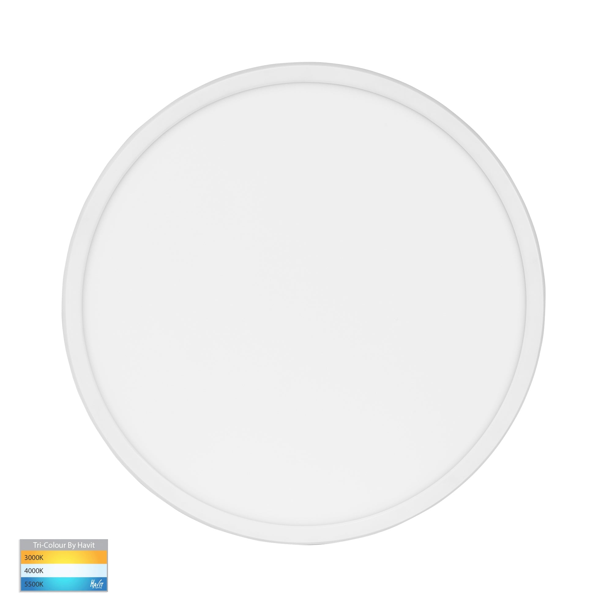 HV5878T-WHT - Slim White 30w LED Ceiling Mounted Oyster Light