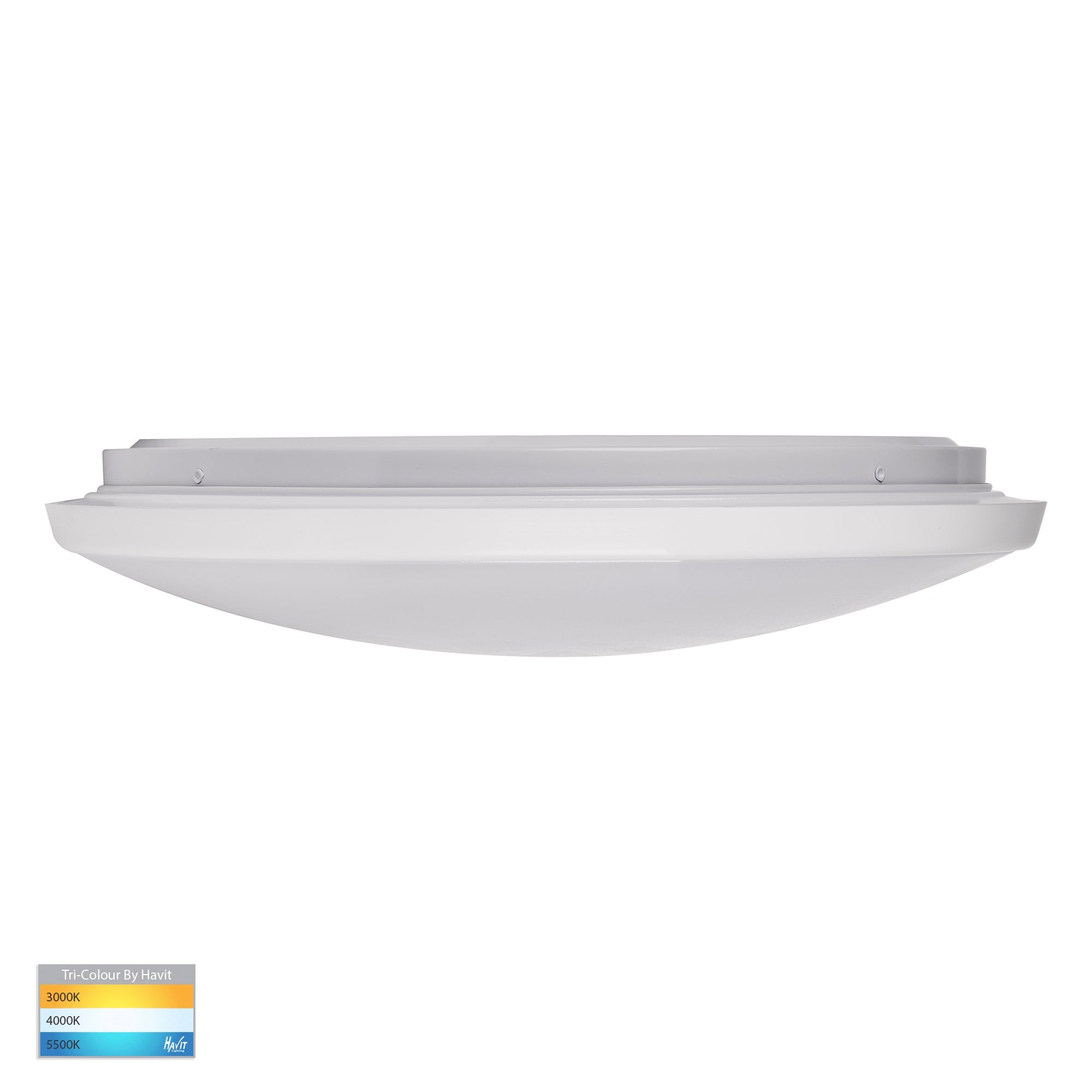 HV5889T-WHT - Ostron White 28w LED Ceiling Mounted Oyster Light