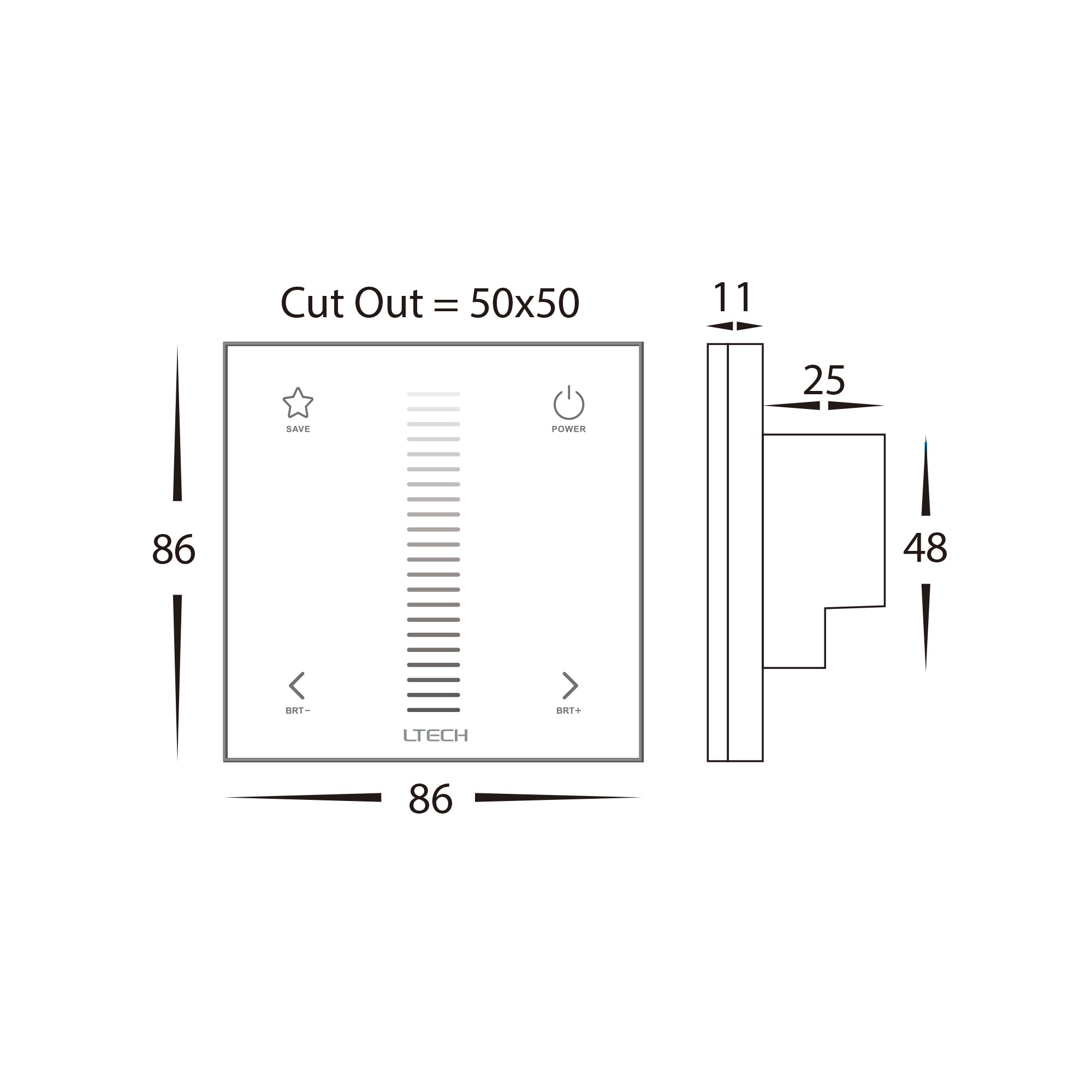 HV9101-E1 - Single Colour LED Strip Controller