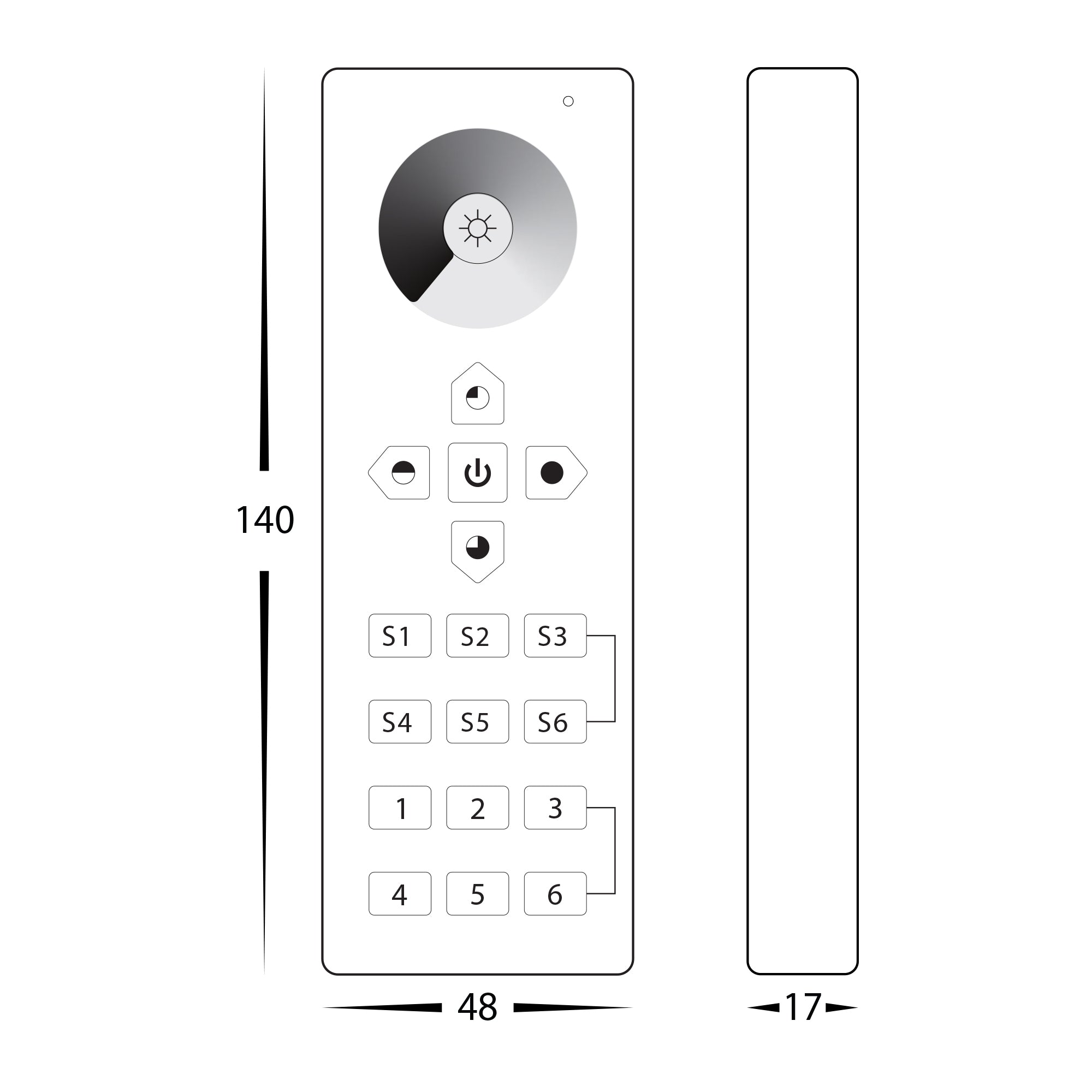 HV9102-2819DIM - Single Colour 6 Zone LED Strip Controller