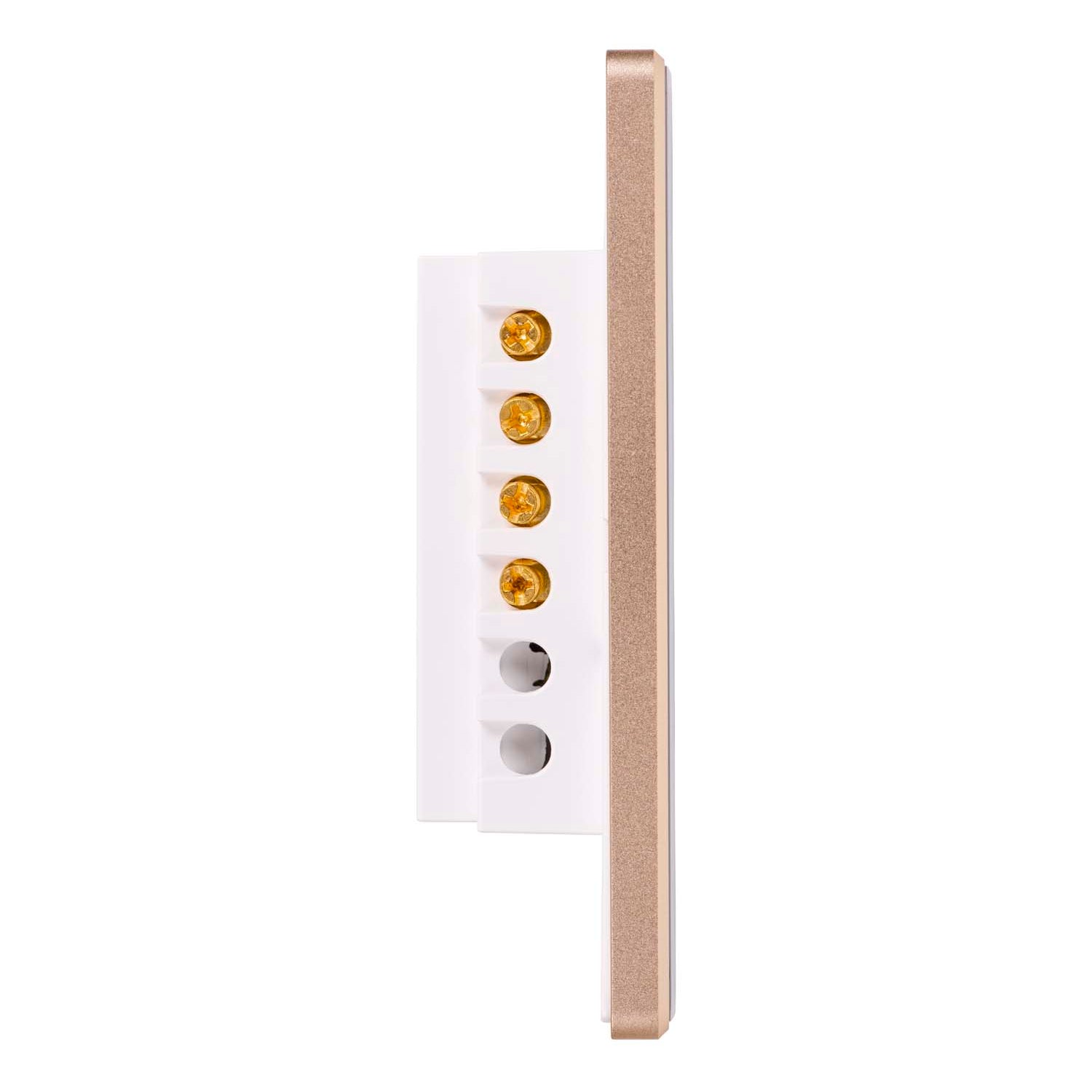 HV9120-2 - Wifi 2 Gang White with Gold Trim Wall Switch