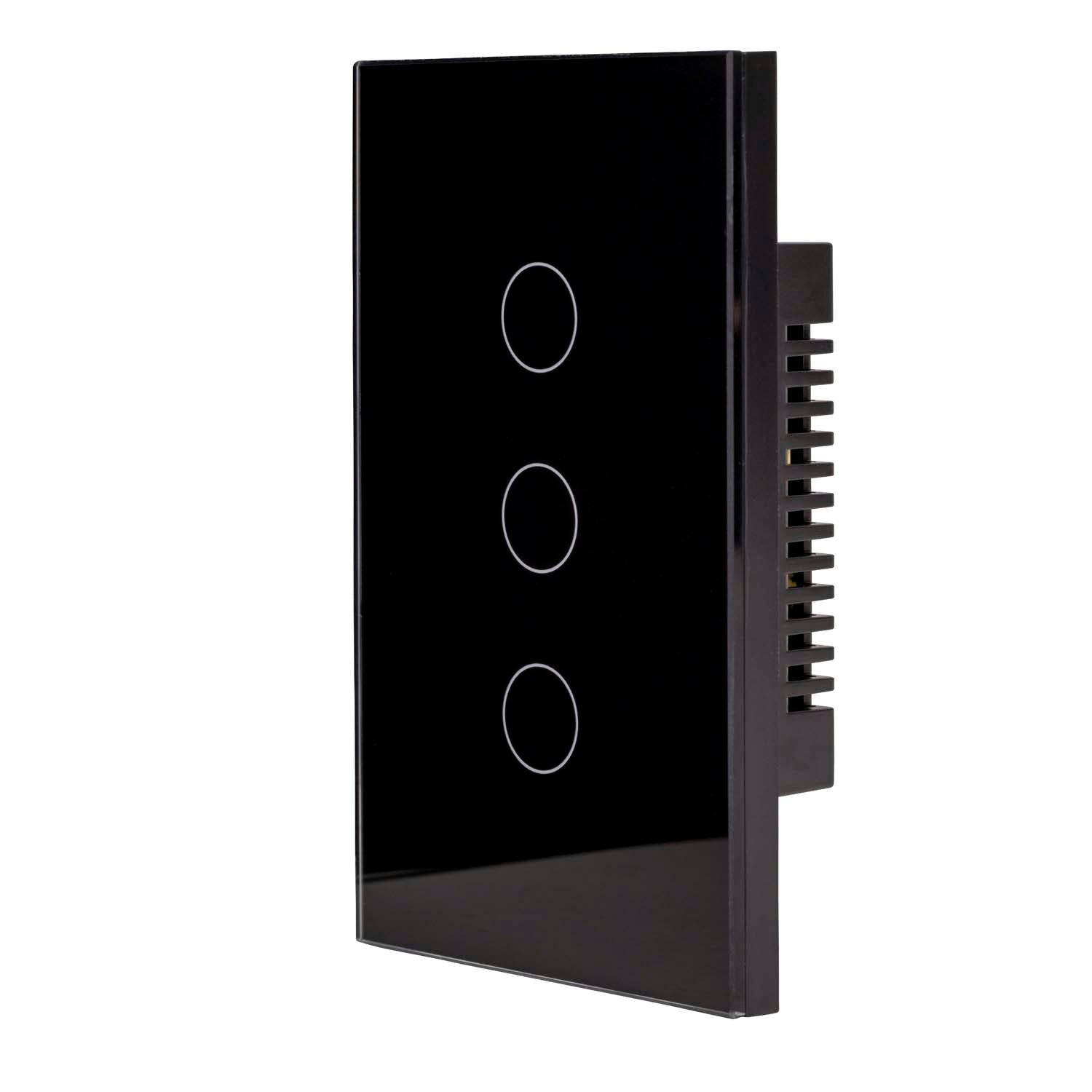 HV9210-3 - Wifi 3 Gang Black Wall Switch