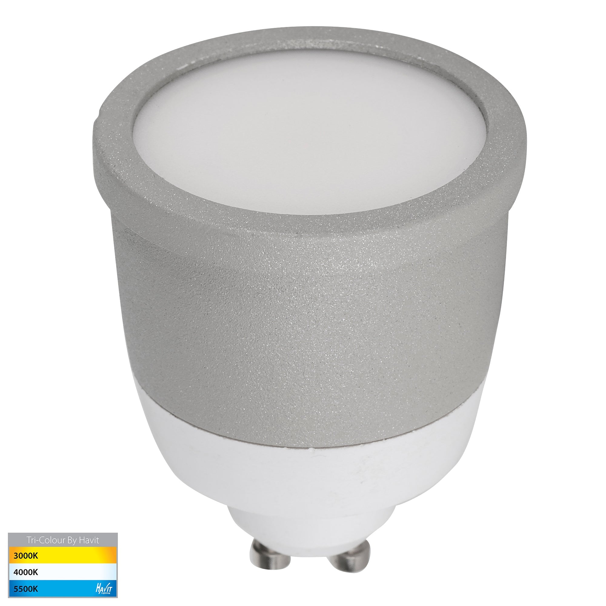 HV5831T-WHT - Lexan White 9in1 Surface Mounted GU10 LED Downlight