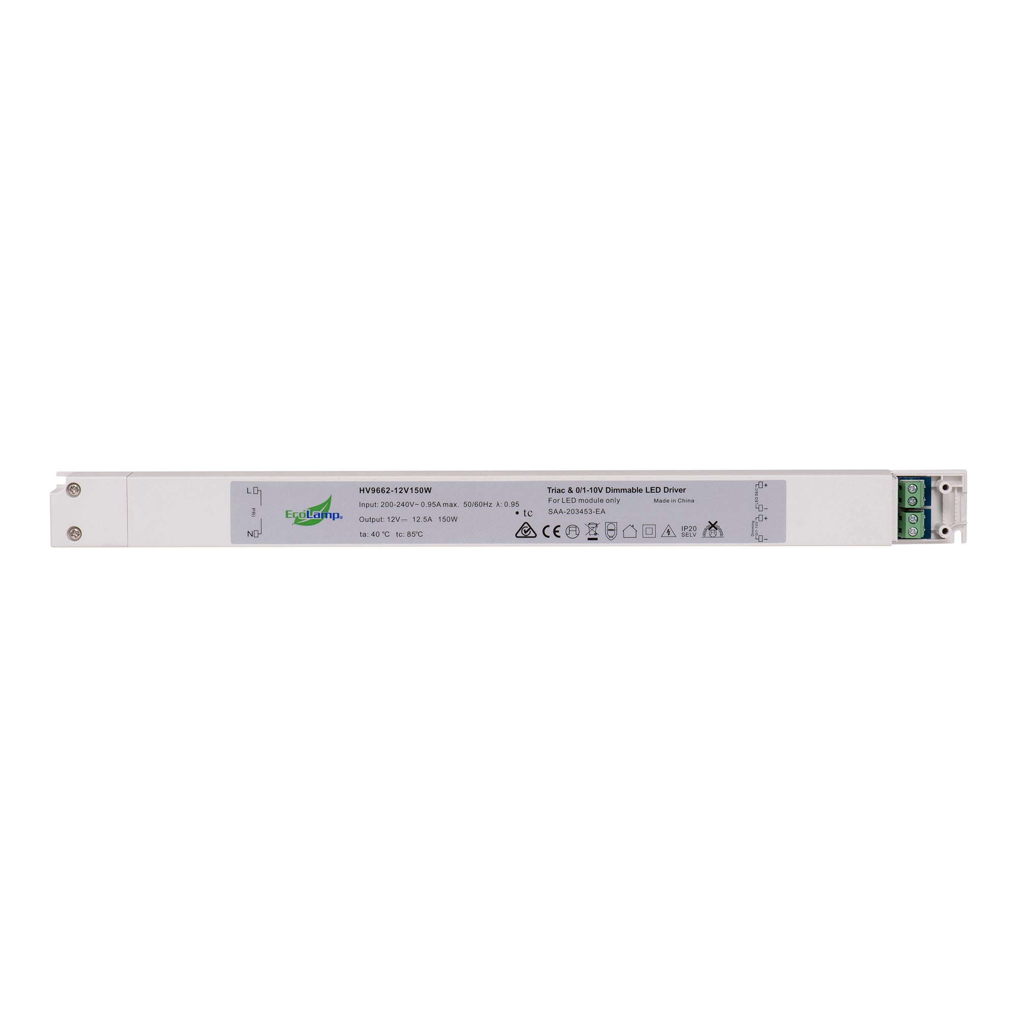 HV9662-150W IP20 Triac + 0-1/10v 2 in 1 Dimmable LED Driver