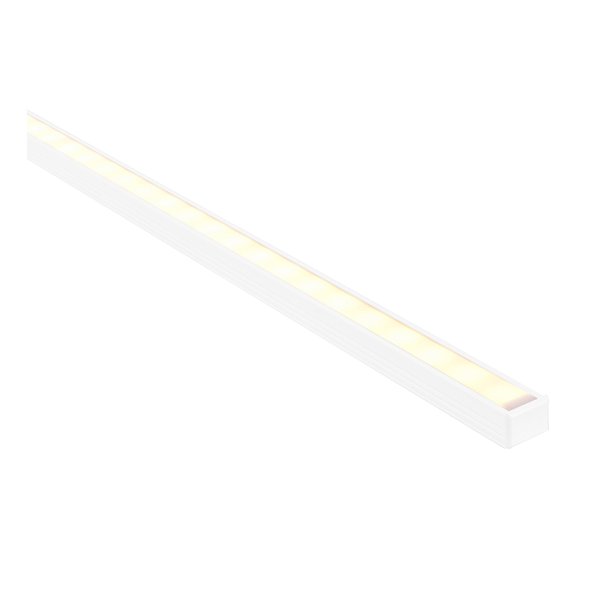 HV9693-1612-WHT - White Shallow Square Aluminium Profile