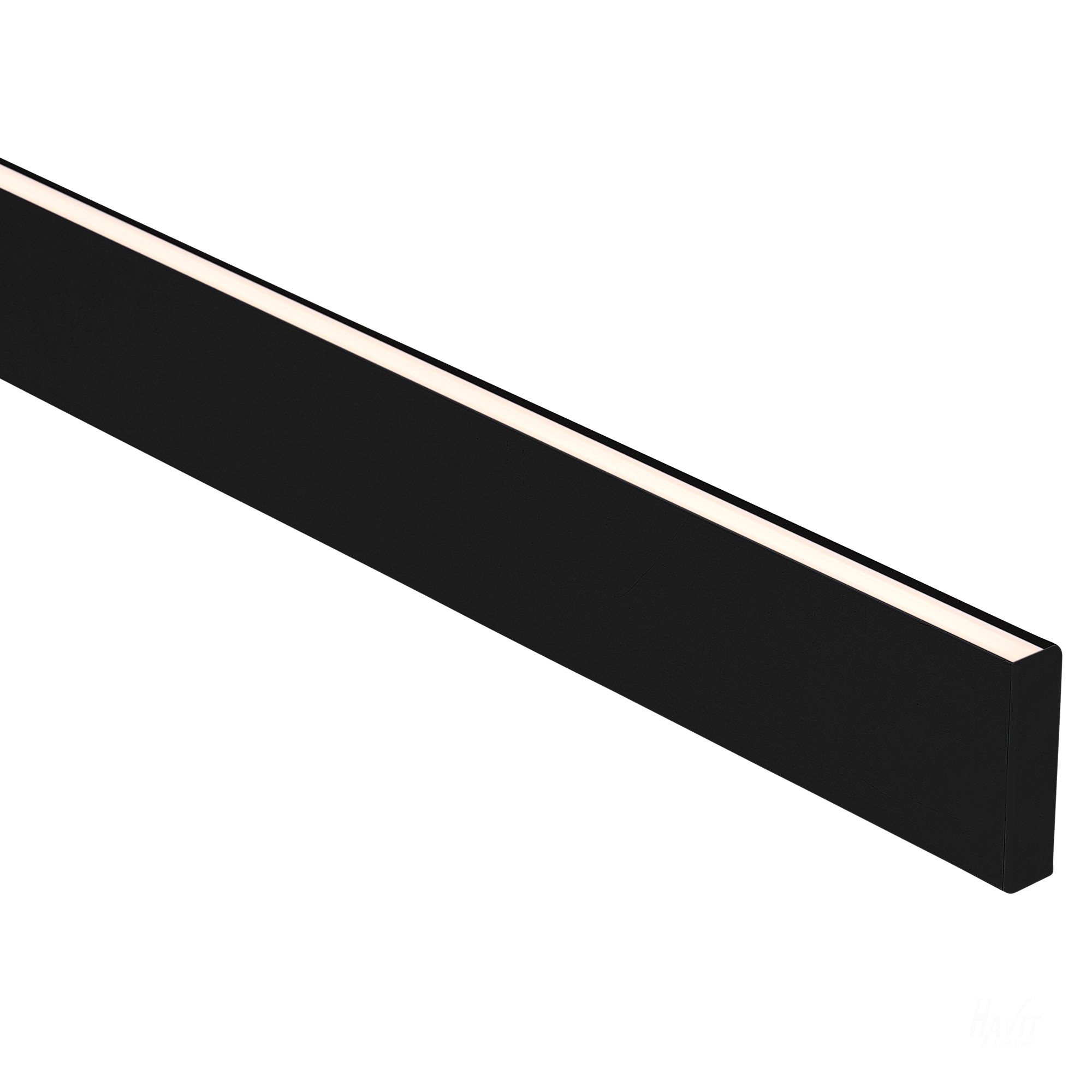 HV9694-1145-BLK - Black Side Mounted Aluminium Profile