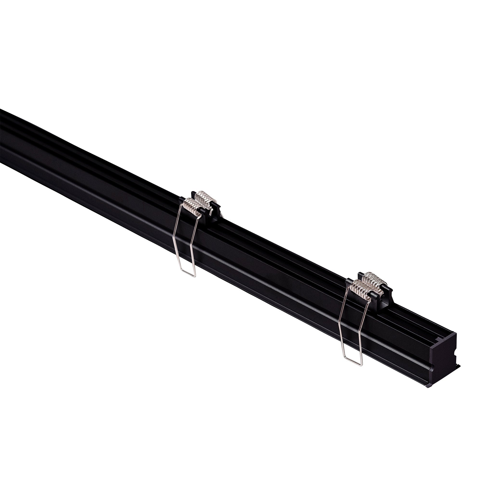 HV9695-2926-BLK - Deep Black Recessed Anti Glare Winged Aluminium Profile