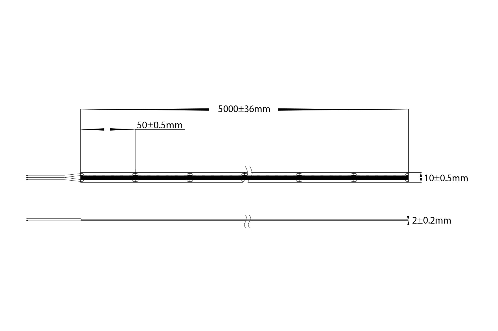 HV9761-IP20-480-RGB - 15w IP20 COB RGB LED Strip