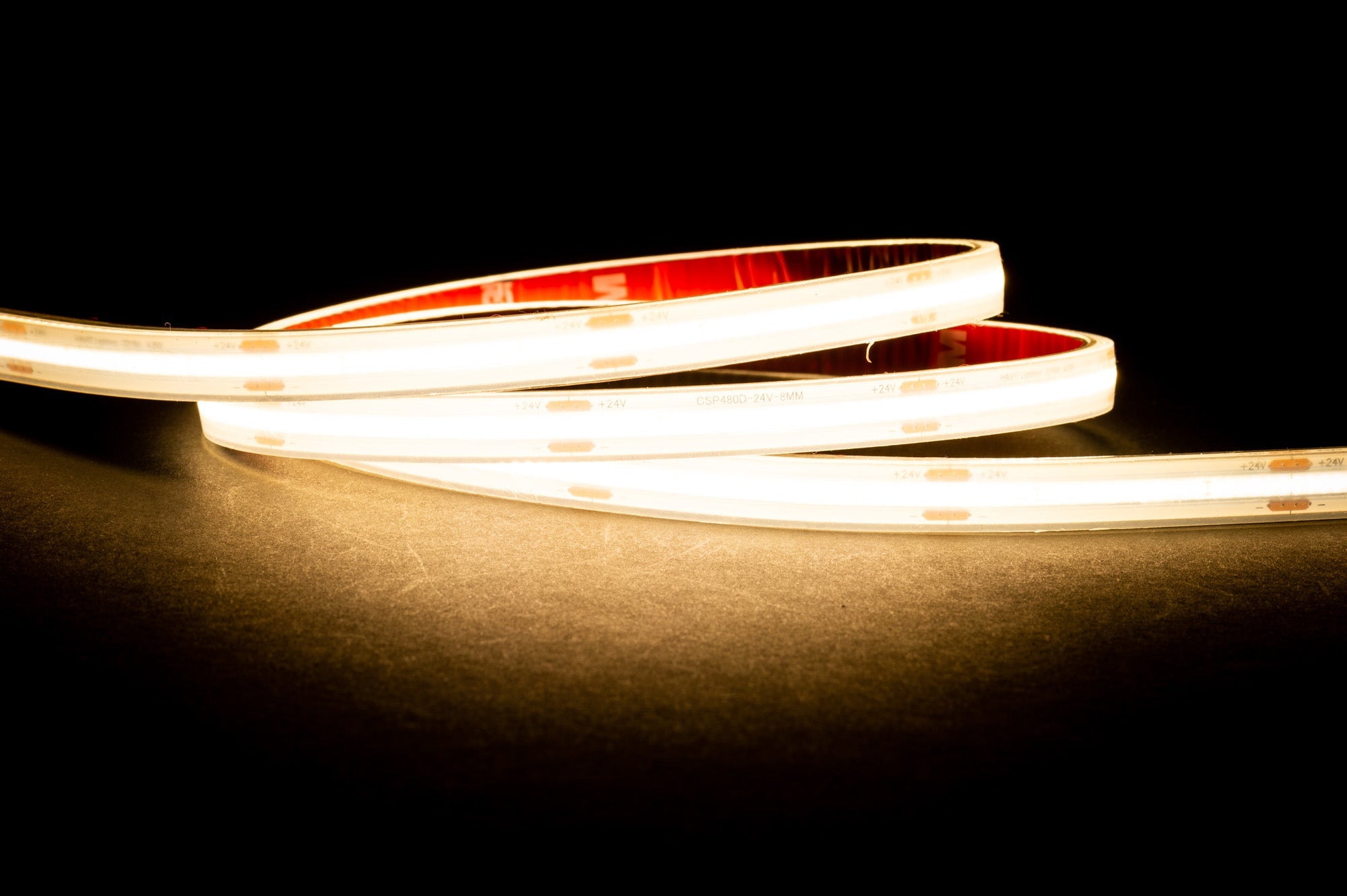 HV9762-IP67-480-4K - 14.4w IP67 24v DC 4000K CSP Dotless LED Strip