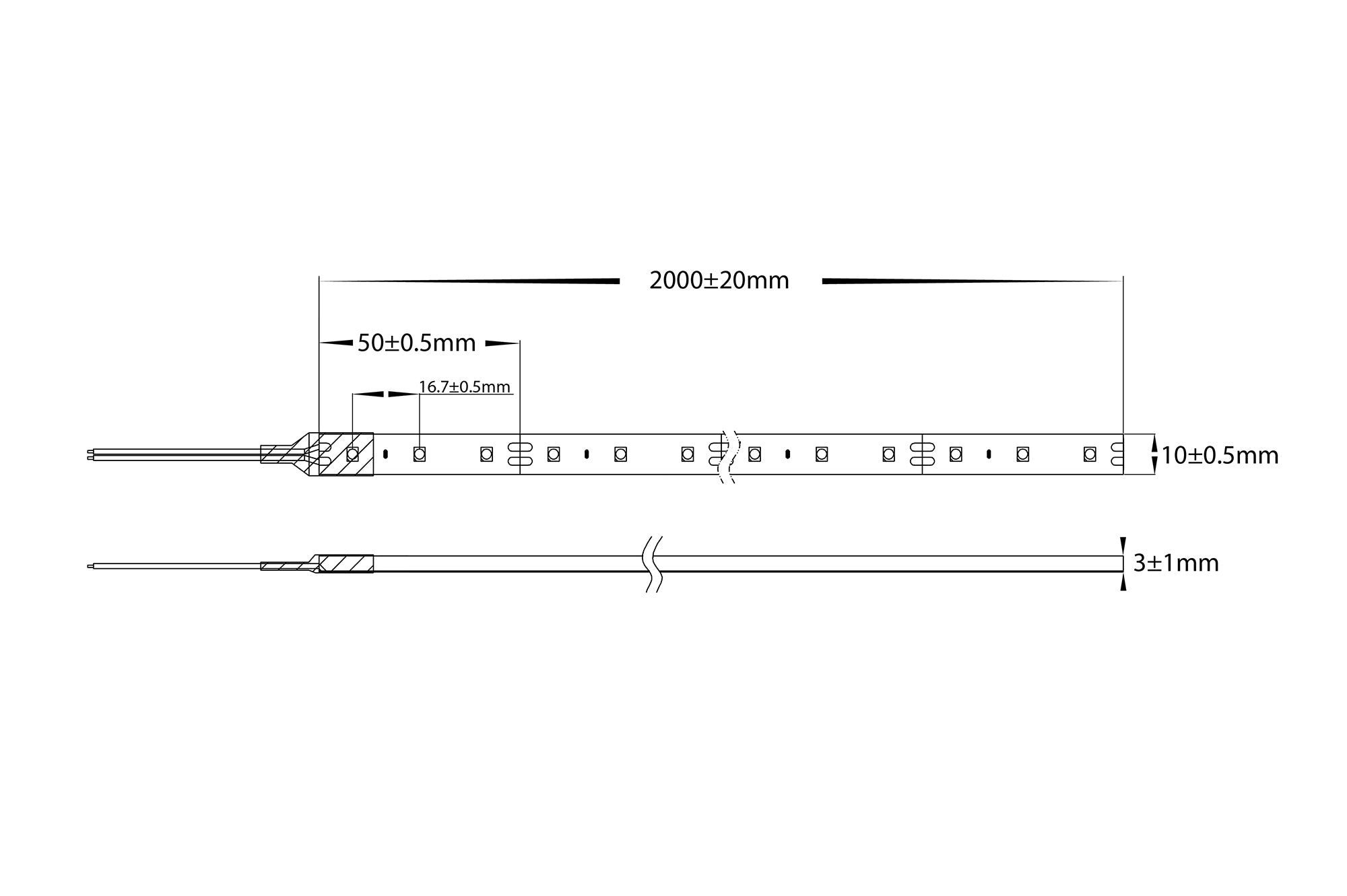 VPR9783IP54-60-2M - VIPER 14.4w 2m LED Strip kit 3000k