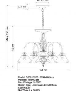 GENEVA D05915 P5 BRASS IRON