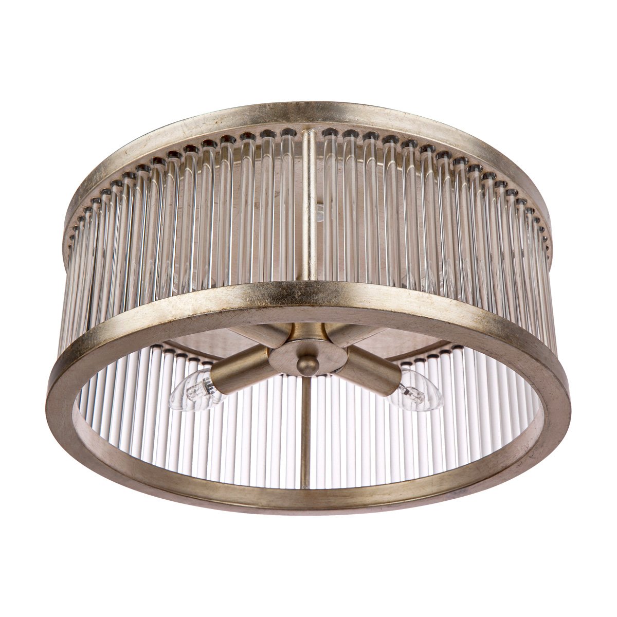Francine Flush Mount - Antique Silver