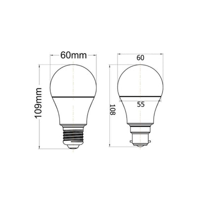 10 Pack GLS - 10W = 60W LED GLS Shape Frosted Globe - B22-GLOBES-Qzao