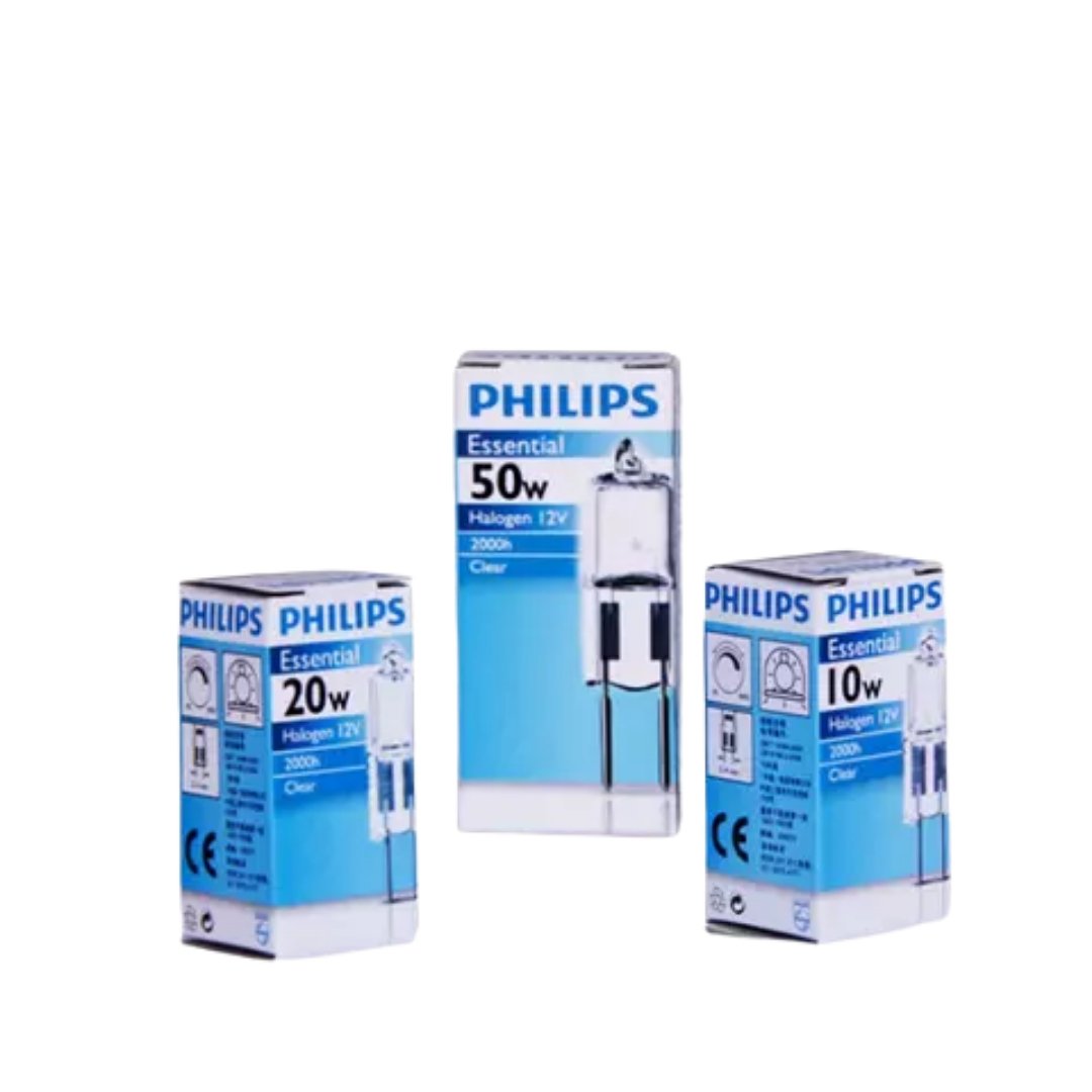 12 Volt 10 Watt 100 Lumen G4 Base Bi-Pin Halogen Light Bulb by Philips Philips, Incandescent Light Bulbs, 12v-10w-bi-pin-philips-halogen