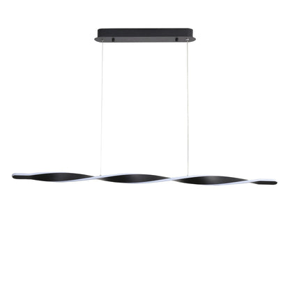 AEON Linear TriColour LED Pendant Black