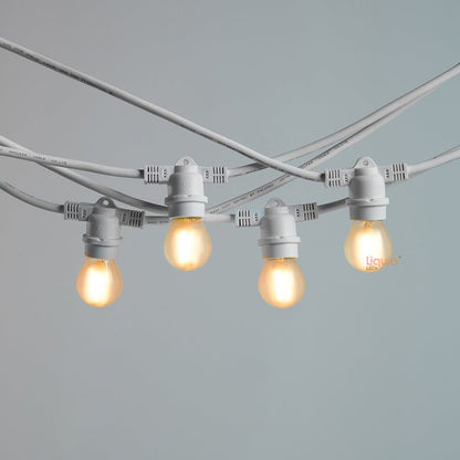 20m White Festoon String Lights with 20 Bulb 240V Liquidleds, Festoon String, 20m-white-festoon