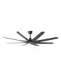 SANTORINI 66 Black Matt ceiling fan
