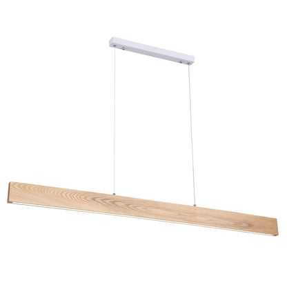 LANGTOFT Linear Ash Wood TriColour LED Pendant