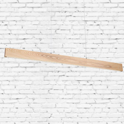 LANGTOFT Linear Ash Wood TriColour LED Pendant