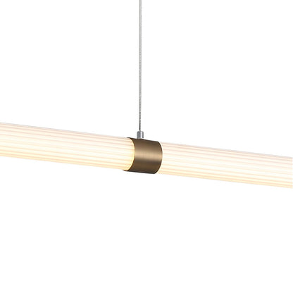 MAXWELL BRONZE Linear Ribbed TriColour LED Pendant