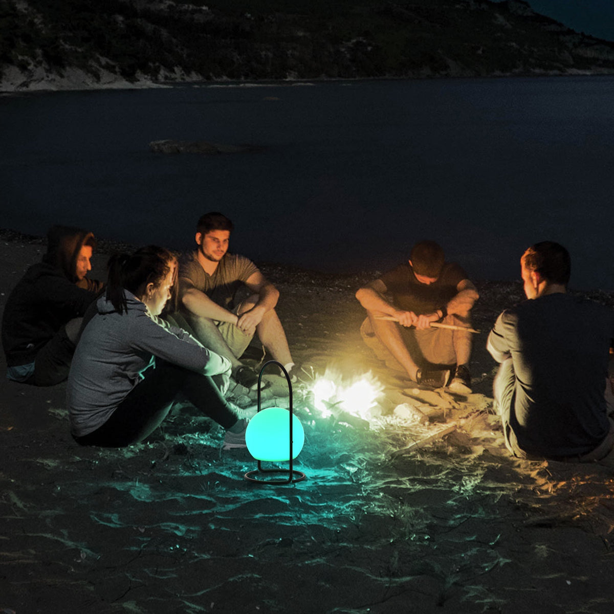 Portable LED ball Decorative Light, AC Charging, 16 RGB Color Changing 26CM Dropli, Decorative Light, a0529034