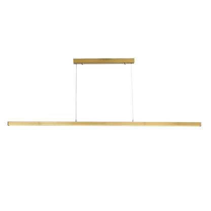 SHARD.1500 SATIN BRASS Linear Slimline TriColour LED Pendant