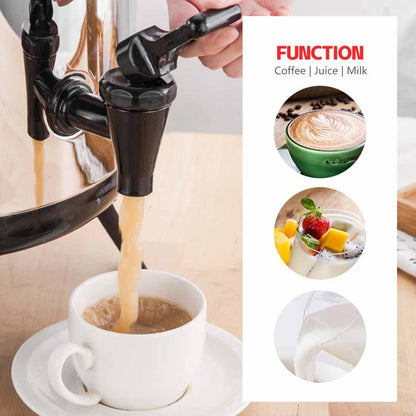 8L Portable Insulated Cold/Heat Stainless Steel Coffee Dispenser-Home & Living/Kitchen & Dining/Barware/Spirit Dispensers-Soga