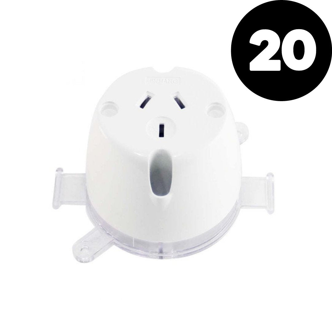 90mm 10amp AU Electrical Plug Base SAA Approved