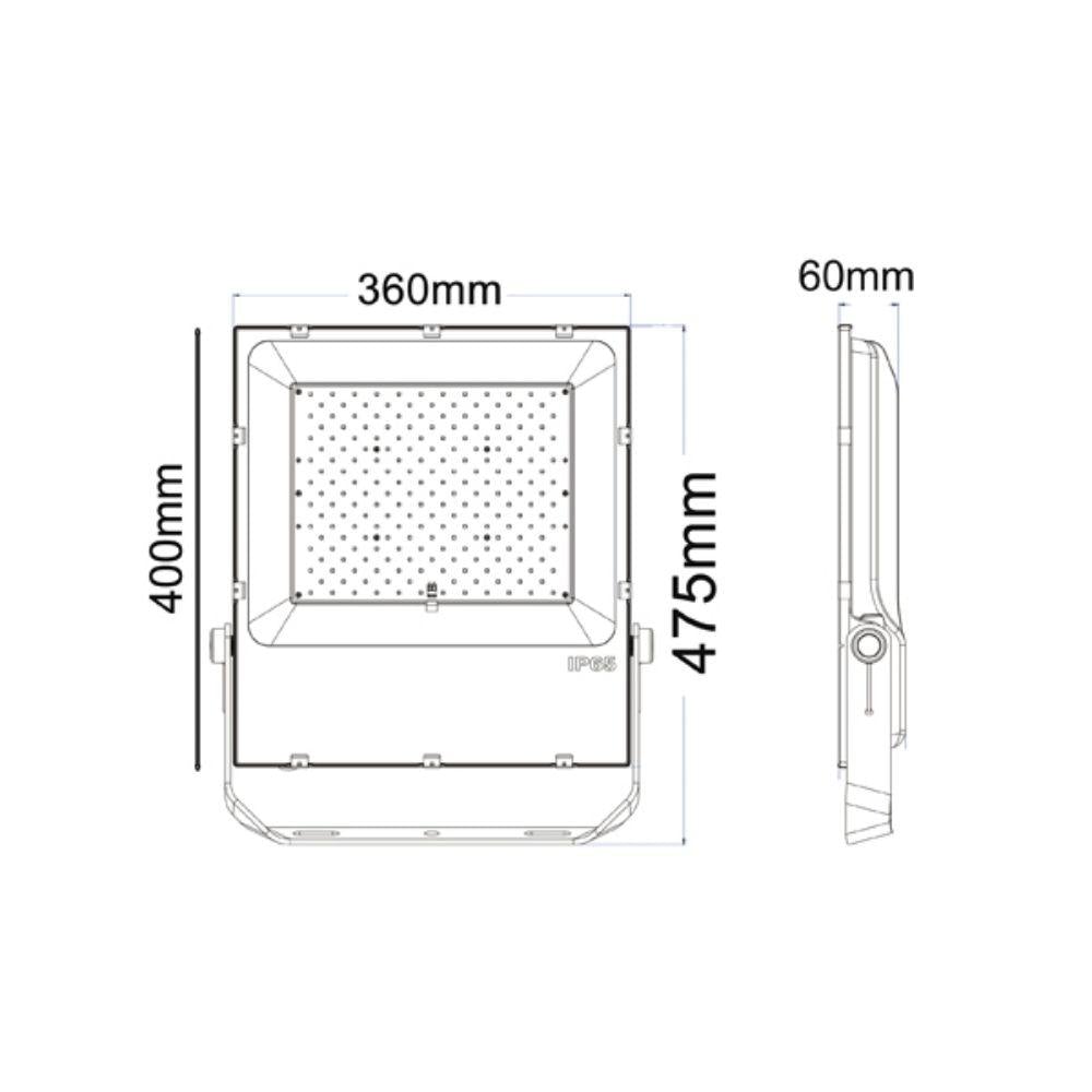 CLA FLOOD - 200W LED High Output Commercial Exterior DIY Flood Light IP65 240V - 5000K