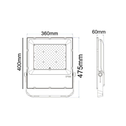 CLA FLOOD - 200W LED High Output Commercial Exterior DIY Flood Light IP65 240V - 5000K