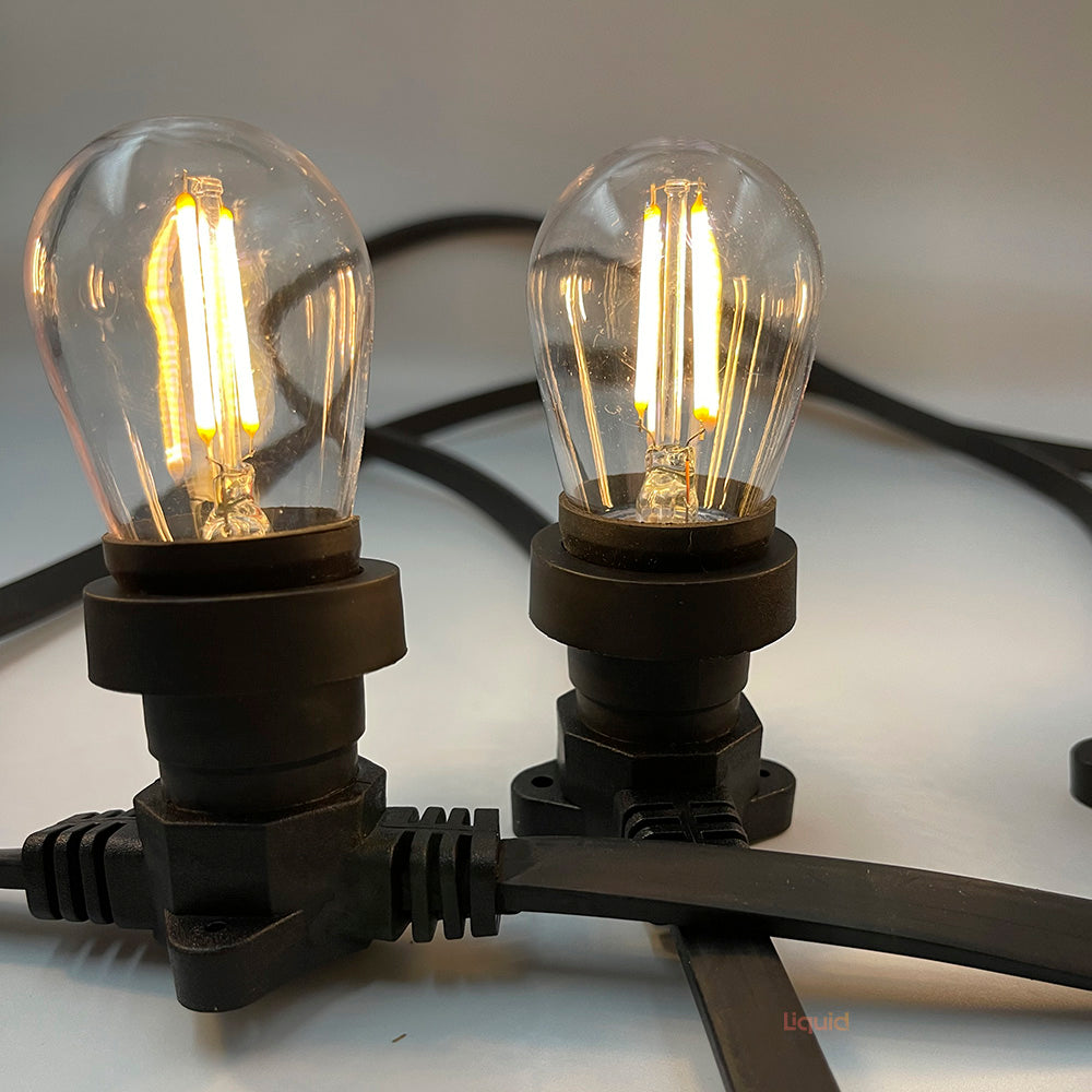 Dimmable Low Voltage 18M LED Festoon Kit at 90 cm intervals
