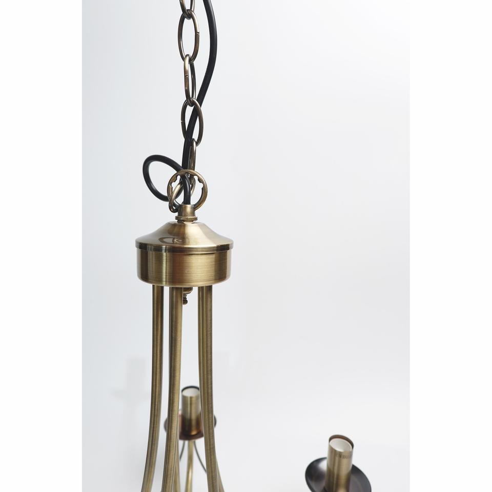 Zanzibar Chandelier 5 Light - Antique Brass - LL002CH015AB
