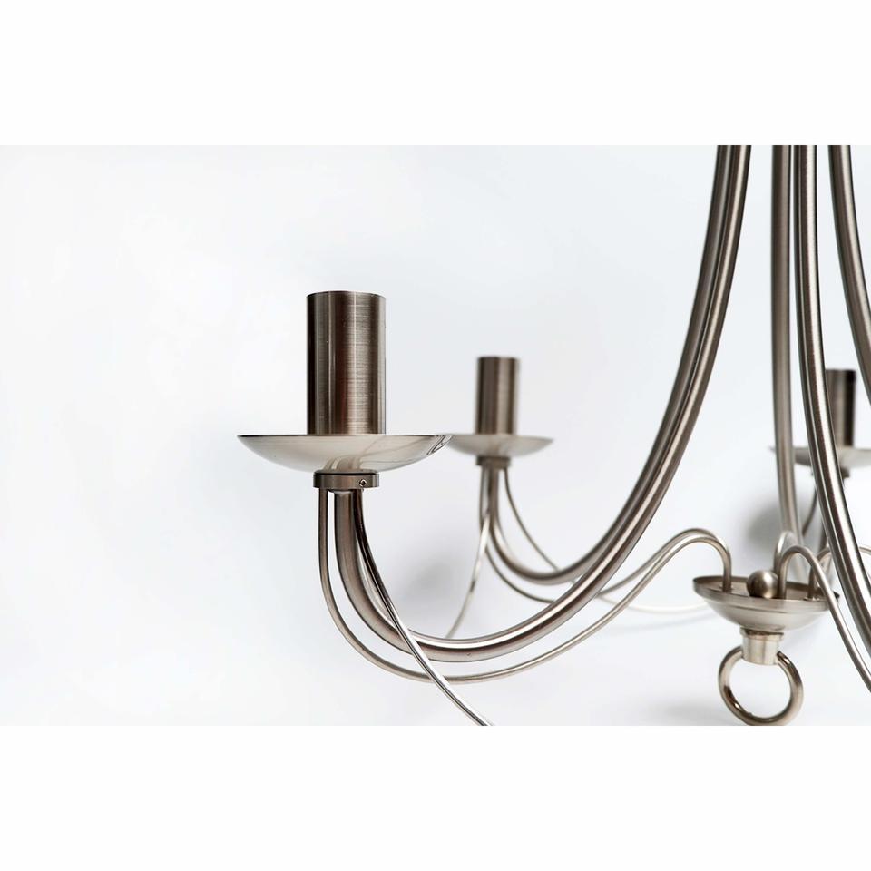 Zanzibar Chandelier 5 Light - Satin Chrome - LL002CH015SC