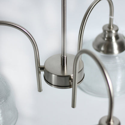Aviva 3 Lights Small Chandelier Light Satin Chrome - LL002CH102S