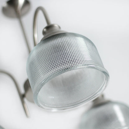 Aviva 3 Lights Small Chandelier Light Satin Chrome - LL002CH102S