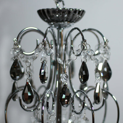 Rovert 8 Light Large Chandelier Chrome & Smoke - LL002CH109L