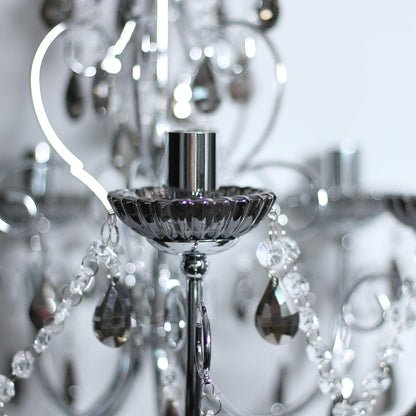 Rovert 8 Light Large Chandelier Chrome & Smoke - LL002CH109L