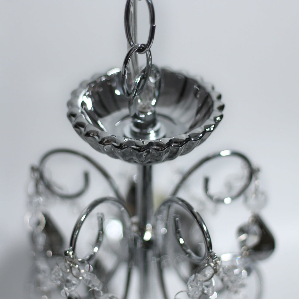 Rovert 5 Light Small Chandelier Chrome & Smoke - LL002CH109S