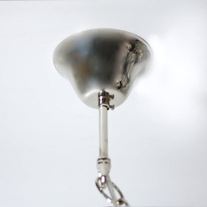 Ganeed Rustic 9 Light Large Chandelier Polished Nickel - LL002CH115L