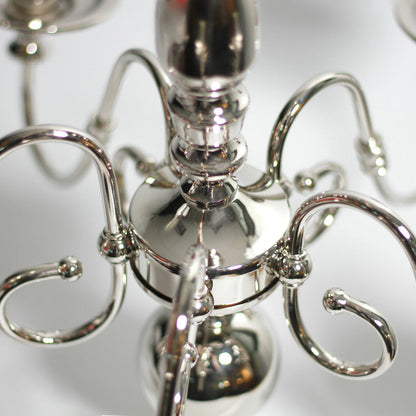 Ganeed Rustic 5 Light Small Chandelier Polished Nickel - LL002CH115S
