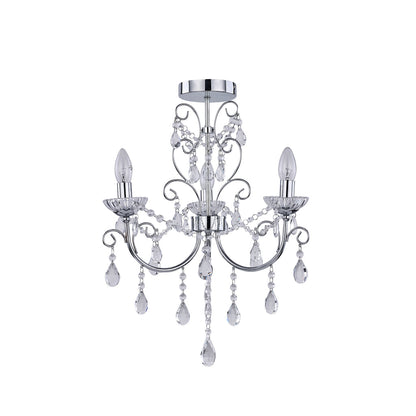 Renaissance 3 Light Small Chandelier Chrome - LL002CH116S