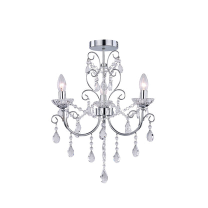 Renaissance 3 Light Small Chandelier Chrome - LL002CH116S
