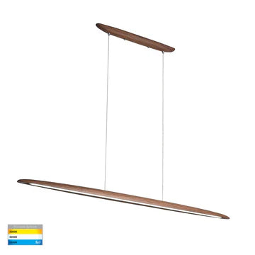 Noce Walnut Timber 1800mm Linear Pendant