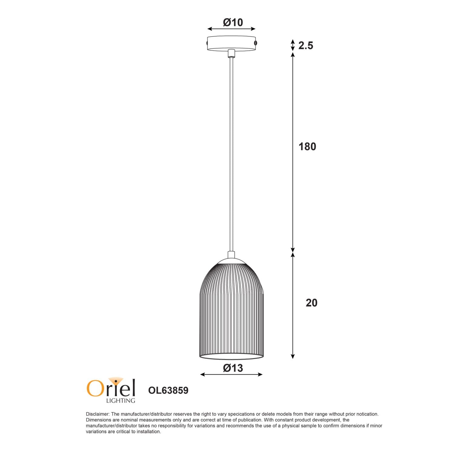 ARLEY PENDANT BLACK